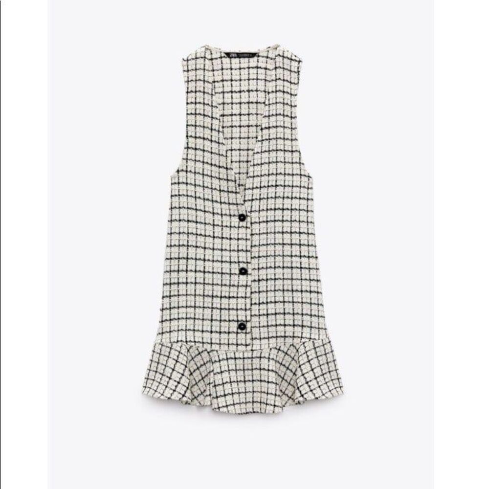 ZARA PLAID DRESS - Picture 5 of 6